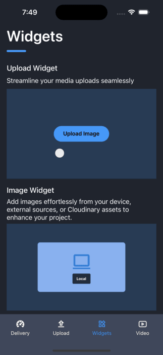 Transformation screen